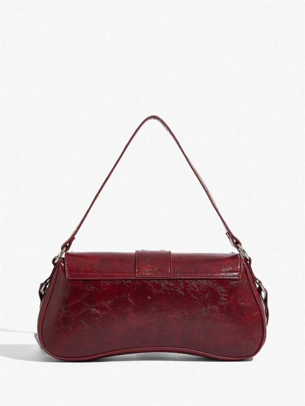 Mini Goth Punk Shoulder Bag - Y2K Leather Purse with Studded Detail, Stylish - Picture 4 of 7